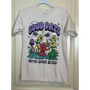 PacSun‎ Pacific Sunwear Good Daze With Good Buds Short Sleeve Tshirt Sz S
